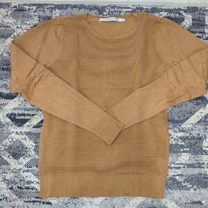 Contemporary Tan Sweater Simon's Size XS